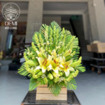 GIỎ HOA BÁCH HỢP HUỆ