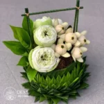 GIỎ TRẦU CAU VÀ HOA SEN GẤP