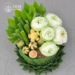 ĐẾ LÁ CHUỐI TRẦU CAU HOA SEN
