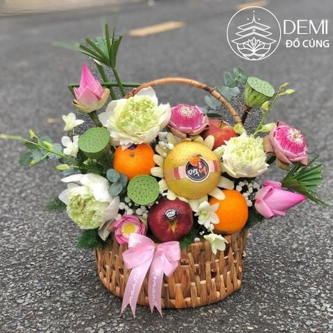 GIỎ MÂY TRÁI CÂY