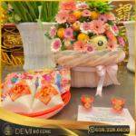 GIỎ TRÁI CÂY - TONE HỒNG