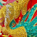 ÁO BÀ RỒNG NỔI NGŨ SẮC