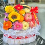 GIỎ TRÁI CÂY - KÈM HOA ĐỒNG TIỀN