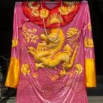 ÁO BÀ RỒNG NỔI NHUNG - HỒNG